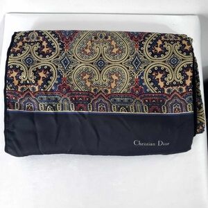 Christian Dior Men’s Scarf Silk Front & Wool Back